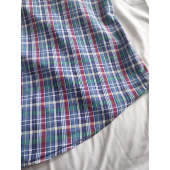 Ralph Lauren Blue Gingham Plaid Oxford Button Up Shirt Men’s Size XXL - Picture 6 of 16